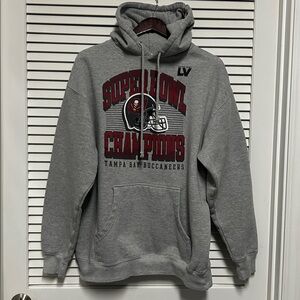 Tampa Bay Super Bowl LV Champions Gray Hoodie